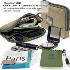Maxpedition Hook-&-Loop 5 X 7in Zipper Pocket -Outdoor Equipment 6877 2 1 88140.1587387256