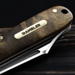 Andre De Villiers Gambler Burlwood NLA Folding Knife 12 Andre De Villiers Gambler Burlwood NLA Folding Knife -Outdoor Equipment ADV GAMB WOOD NLA.5 25387.1672843737.1280.1280 40562.1672844613