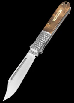 Andre De Villiers Gambler Burlwood NLA Folding Knife 14 Andre De Villiers Gambler Burlwood NLA Folding Knife -Outdoor Equipment ADV GAMB WOOD NLA 56342.1672753439.1280.1280 02518.1672844613