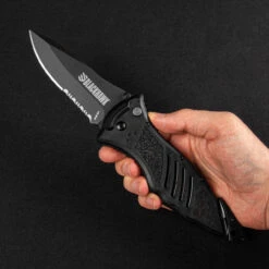 Blackhawk CQD Button Lock Folding Knife -Outdoor Equipment BH15M311BK.1 62822.1694693974.1280.1280 25085.1694786858