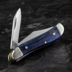 Case Peanut Blue Pearl Folding Knife -Outdoor Equipment CA23446.2 78313.1688044600