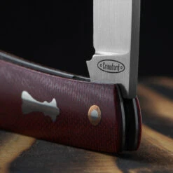 Chris Crawford Custom EDC-B Slipjoint Red -Outdoor Equipment CUS BS23 23det2 09612.1687954440.1280.1280 57021.1687963448