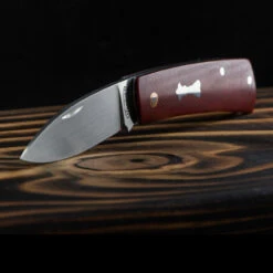 Chris Crawford Custom EDC-B Slipjoint Red -Outdoor Equipment CUS BS23 23det3 79310.1687954440.1280.1280 26219.1687963448