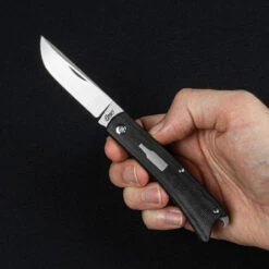 Esnyx Beer Buster Jr Micarta Folding Knife -Outdoor Equipment ESNBBJSJ42.2 51454.1694792454.1280.1280 42893.1695120451