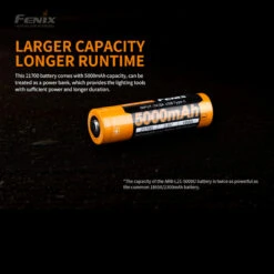 Fenix ARB-L21-5000U - USB 21700 Battery -Outdoor Equipment FENIX ARB L21 500U.1 42280.1667922553