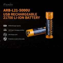 Fenix ARB-L21-5000U - USB 21700 Battery -Outdoor Equipment FENIX ARB L21 500U.2 87464.1667922553