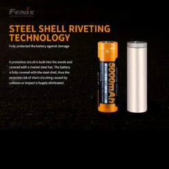 Fenix ARB-L21-5000U - USB 21700 Battery -Outdoor Equipment FENIX ARB L21 500U.5 59629.1667922553