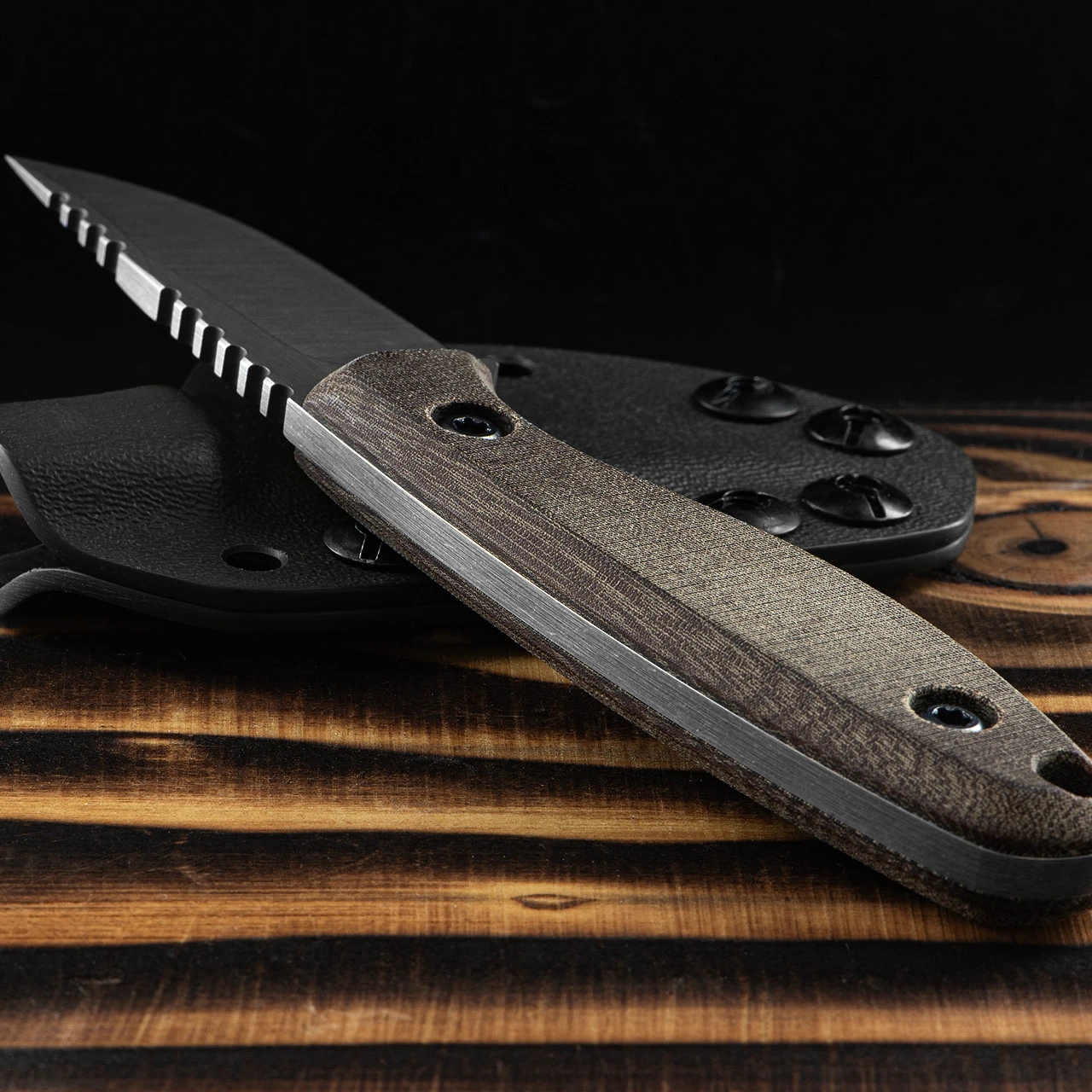 JWK Small Meridian Field Knife - Brown 3 JWK Small Meridian Field Knife - Brown