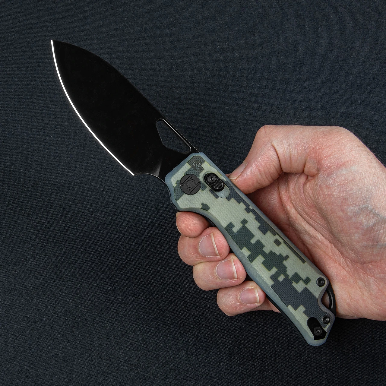 Kunwu Pulsar G10 Camo Folding Knife 4 Kunwu Pulsar G10 Camo Folding Knife - Image 2