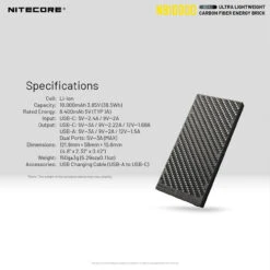 Nitecore NB10000 Power Bank -Outdoor Equipment NITCORE NB10000.10 56966.1665476220