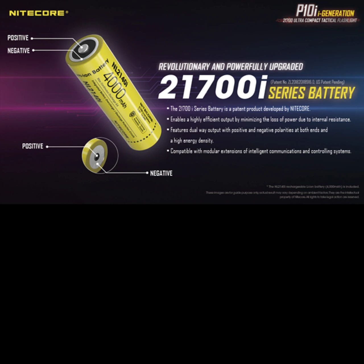 Nitecore 21700 I Series Li-ion Battery 4000mAh NL2140i 3 Nitecore 21700 I Series Li-ion Battery 4000mAh NL2140i