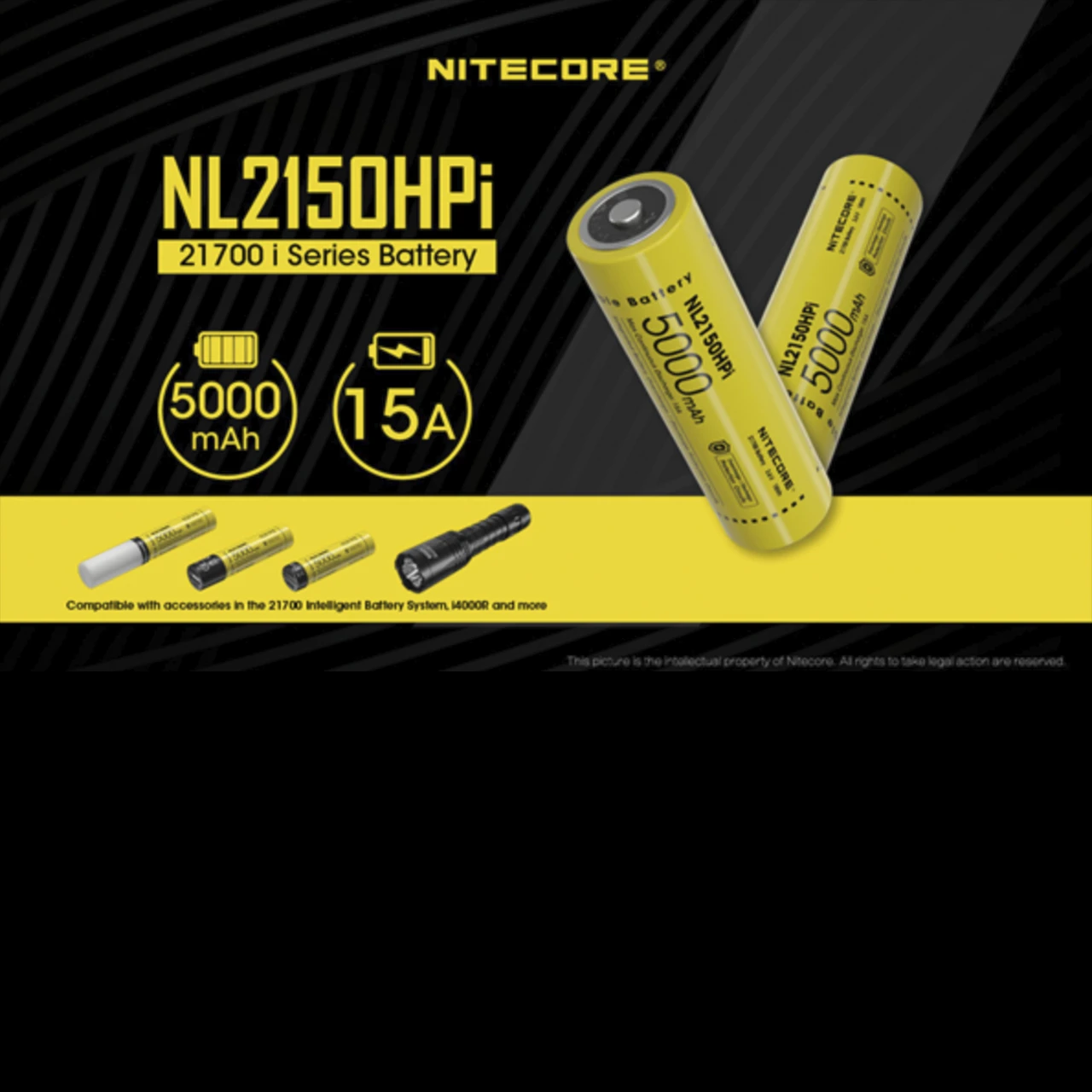 Nitecore 21700 Li-ion 15A Battery 5000mAh NL2150HPi 4 Nitecore 21700 Li-ion 15A Battery 5000mAh NL2150HPi - Image 2