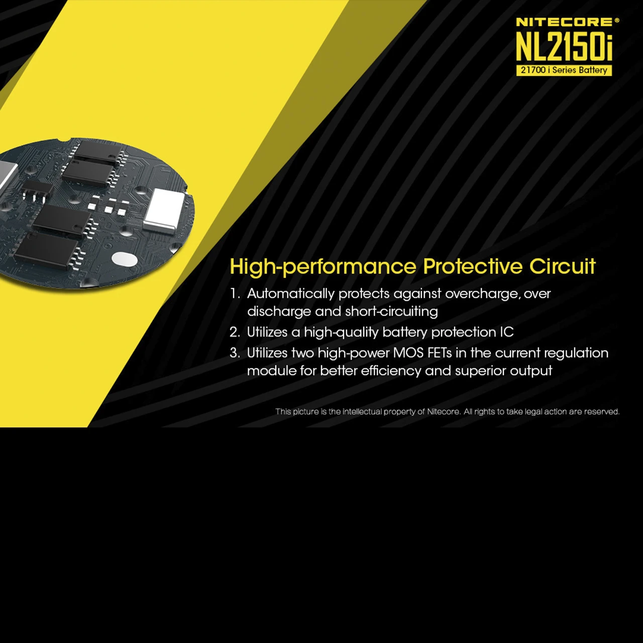 Nitecore 21700 I Series Li-ion Battery 5000mAh NL2150i 4 Nitecore 21700 I Series Li-ion Battery 5000mAh NL2150i - Image 2