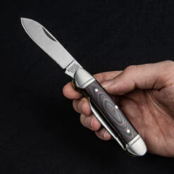 Rough Rider Canoe G10 Black And Red Penknife -Outdoor Equipment RR2297 87022.1687343069