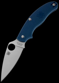 Spyderco UK Penknife Lightweight Dark Blue CPM SPY27 -Outdoor Equipment SC94PCBL 32877.1694442612