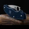 Spyderco UK Penknife Lightweight Dark Blue CPM SPY27 2 Spyderco UK Penknife Lightweight Dark Blue CPM SPY27 -Outdoor Equipment SC94PCBLdet2 83672.1694442613