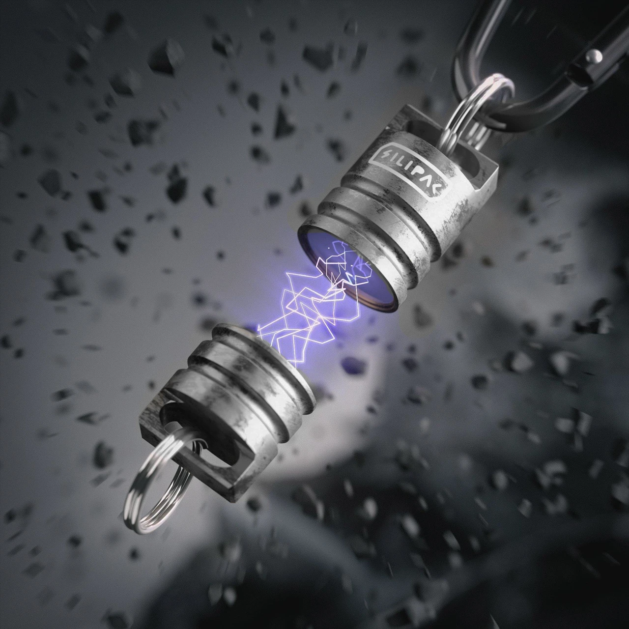 Silipac Magnetic Beads Keychain Stonewash 4 Silipac Magnetic Beads Keychain Stonewash - Image 2