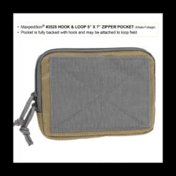 Maxpedition Hook-&-Loop 5 X 7in Zipper Pocket -Outdoor Equipment maxp 3525det3 16178.1587387252