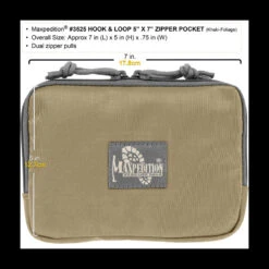 Maxpedition Hook-&-Loop 5 X 7in Zipper Pocket -Outdoor Equipment maxp 3525det4 52262.1588600096