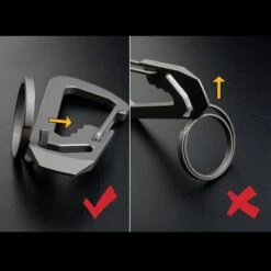 MecArmy CH1 EDC Titanium Keyring -Outdoor Equipment mec ch1det9 72197.1587416058