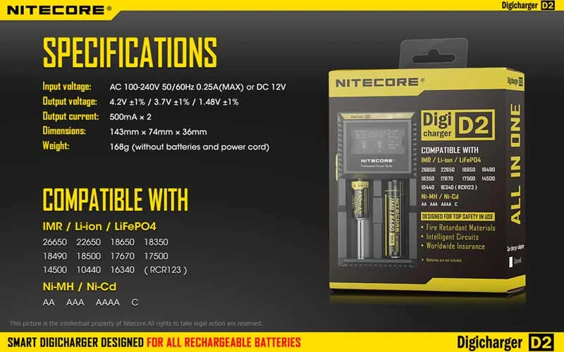 Nitecore Digicharger D2 8 Nitecore Digicharger D2 - Image 6