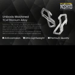 Nitecore NSH10 Snap Hook -Outdoor Equipment nitecore nsh10det 81759.1590675976