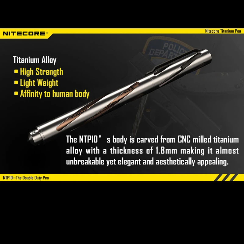 Nitecore NTP Titanium Pen 4 Nitecore NTP Titanium Pen - Image 2