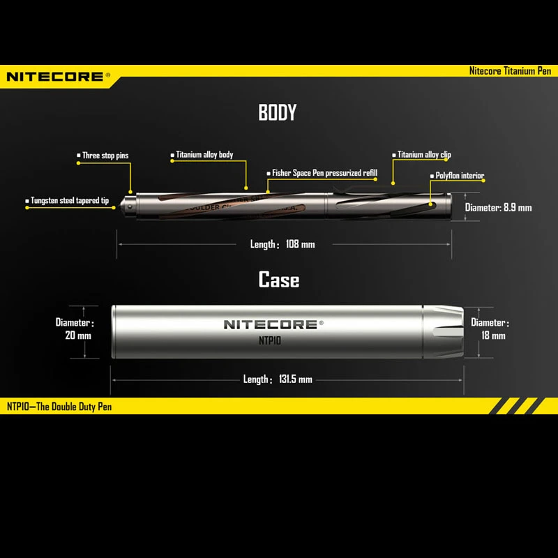 Nitecore NTP Titanium Pen 16 Nitecore NTP Titanium Pen - Image 14