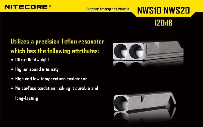 Nitecore Single Chamber Whistle 4 Nitecore Single Chamber Whistle - Image 3