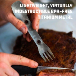 UCO Titanium Utility Spork -Outdoor Equipment spork5 26003.1659108692.1280.1280 01493.1659108707