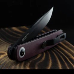 Kizer Squidward Richlite Red Folding Knife -Outdoor Equipment squidardrichlitedet2 76542.1686929123