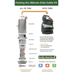 Kelly Kettle Ultimate Scout Kit STEEL 10 Kelly Kettle Ultimate Scout Kit STEEL -Outdoor Equipment ultimate kit packing 61234.1643970456